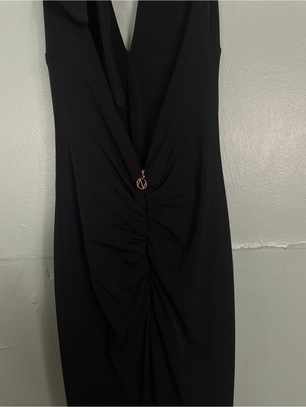 Revolve x Nookie Illegal Halter Gown In Black‎ Maxi Dress Women Medium - Picture 5 of 6